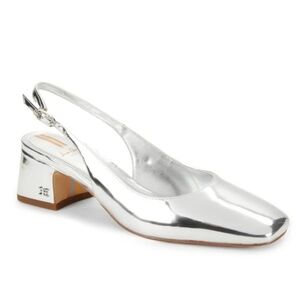 Size 7 - 🆕️ Sam Edelman Terra Slingback Block Heel Soft Silver
